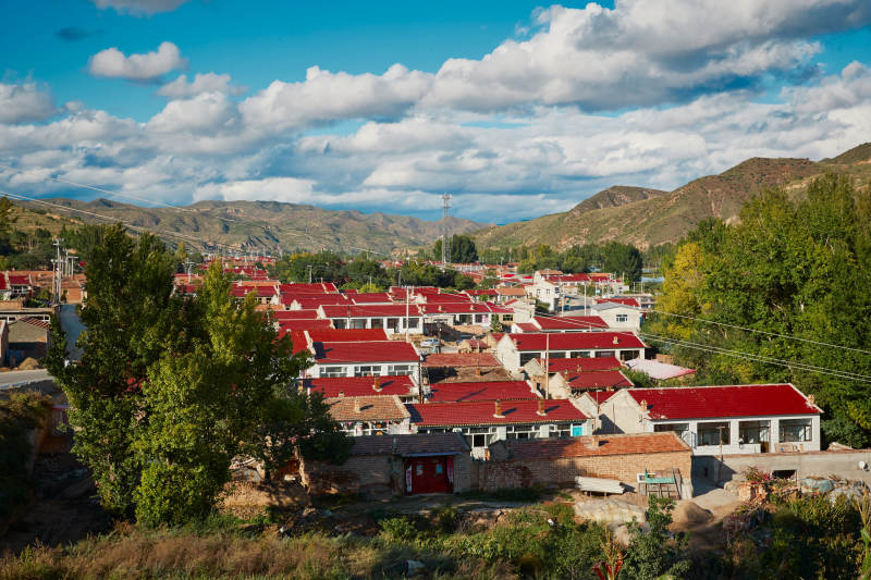 中国河北省张家口市崇礼县四杆旗脱贫致富村图片
