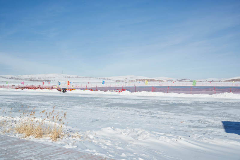 河北省张家口沽源县天鹅湖景区冬季风光图片