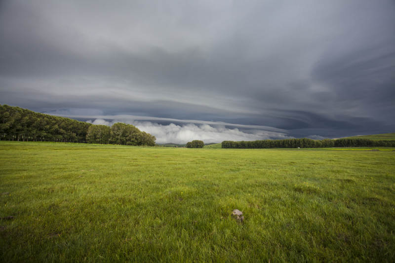 中国河北省张家口地区沽源县天鹅湖景区夏天图片