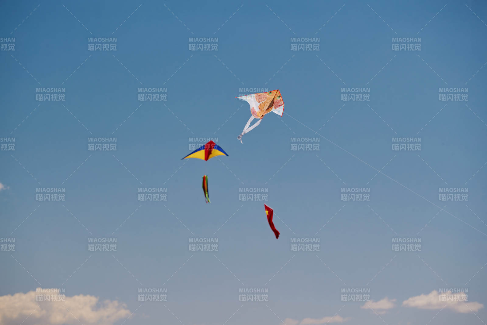 坝上草原风筝节上天空飞舞的风筝图片