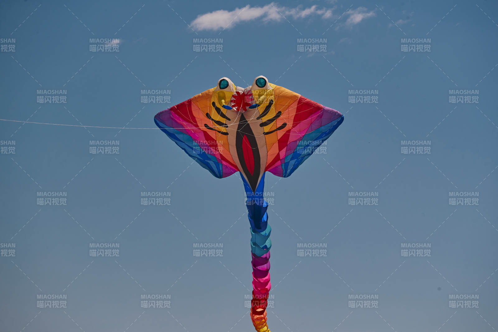 坝上草原风筝节上天空飞舞的风筝图片