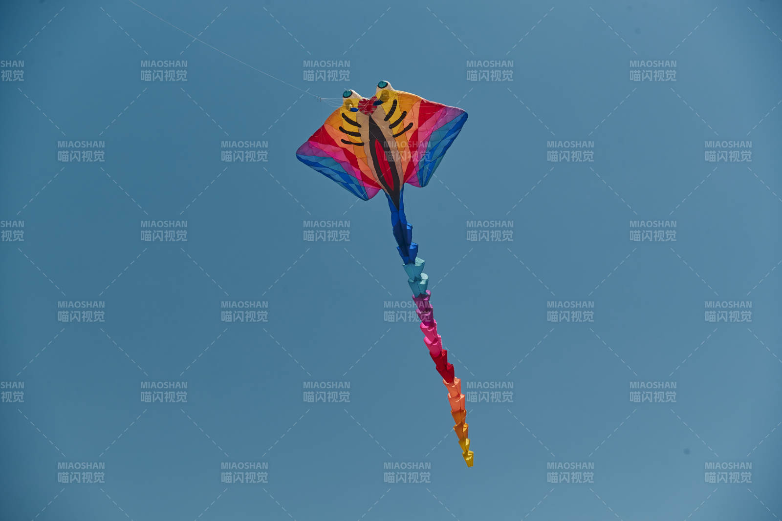 坝上草原风筝节上天空飞舞的风筝图片