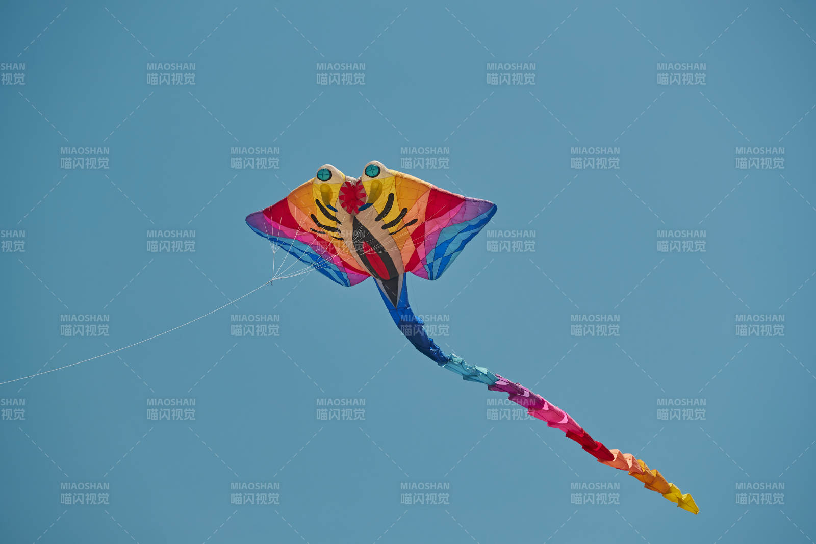 坝上草原风筝节上天空飞舞的风筝图片