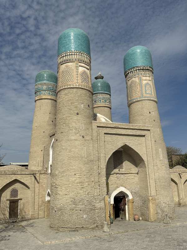 乌兹别克斯坦 蓝顶古塔建筑图片