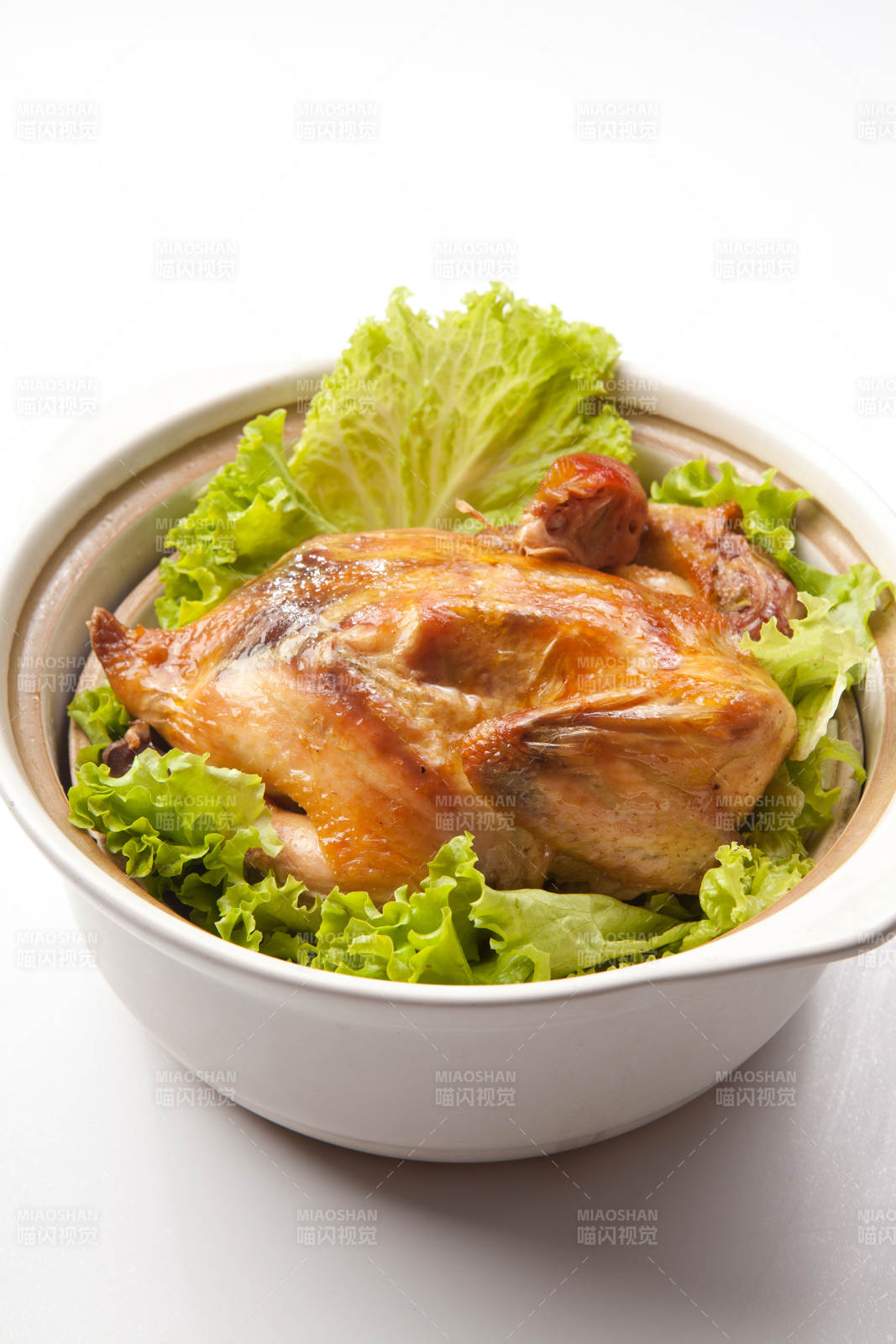 砂锅盐焗鸡图片