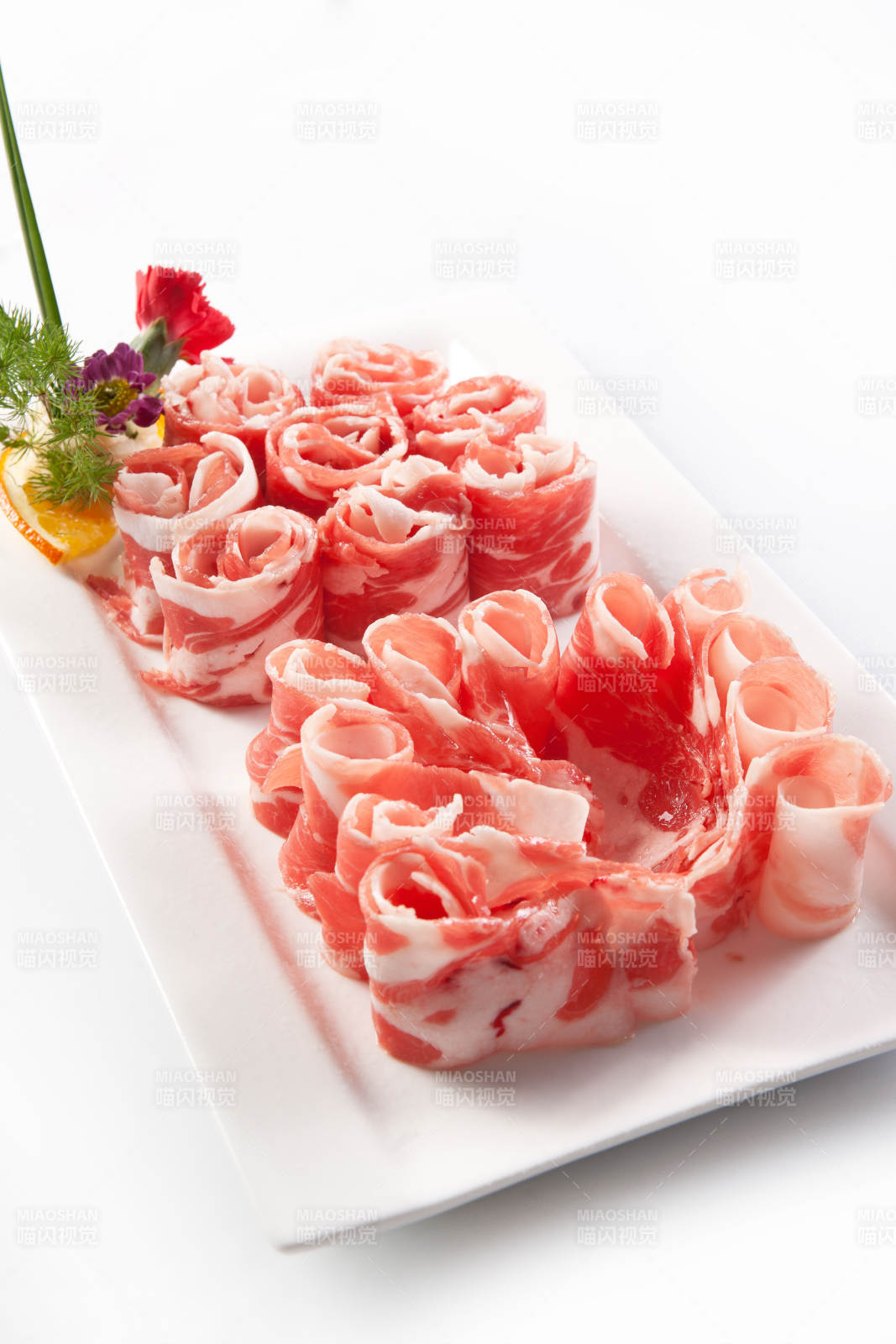 火锅食材草原羔羊肉图片