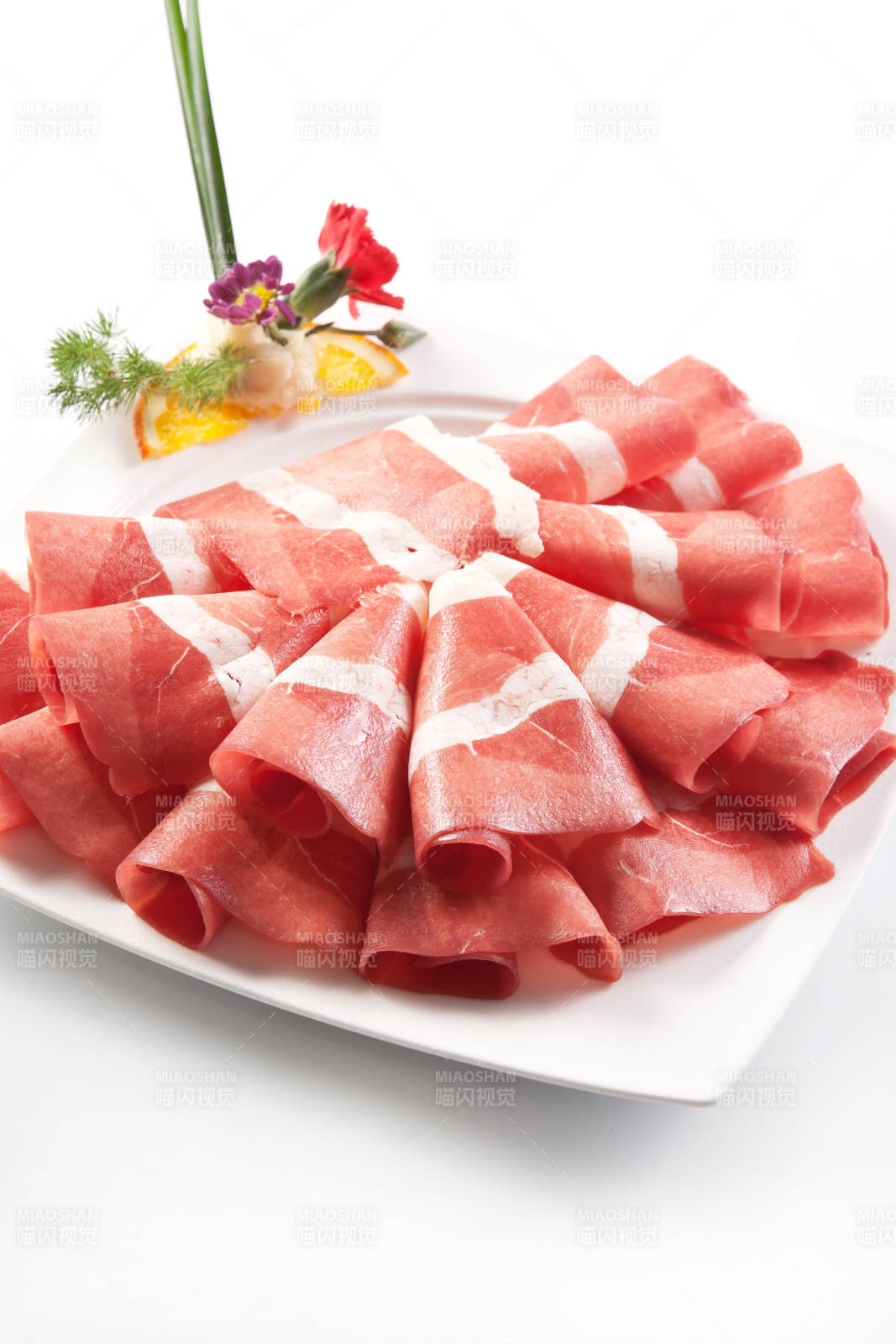 草原肥羊肥牛肉卷图片