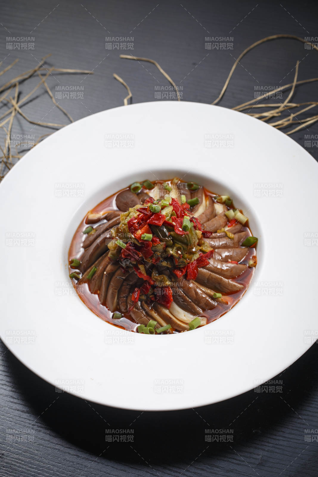 红油蒸茄条图片