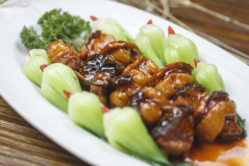 枸杞毛氏红烧猪楠肉图片