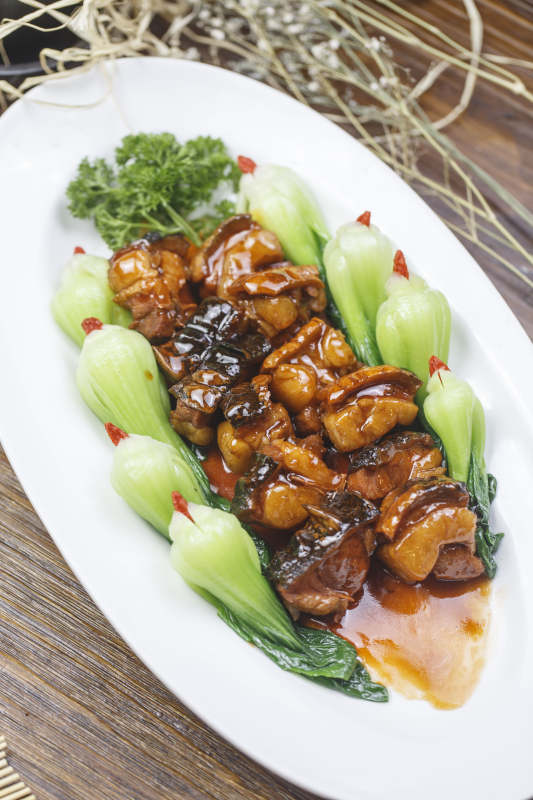 枸杞毛氏红烧猪楠肉图片