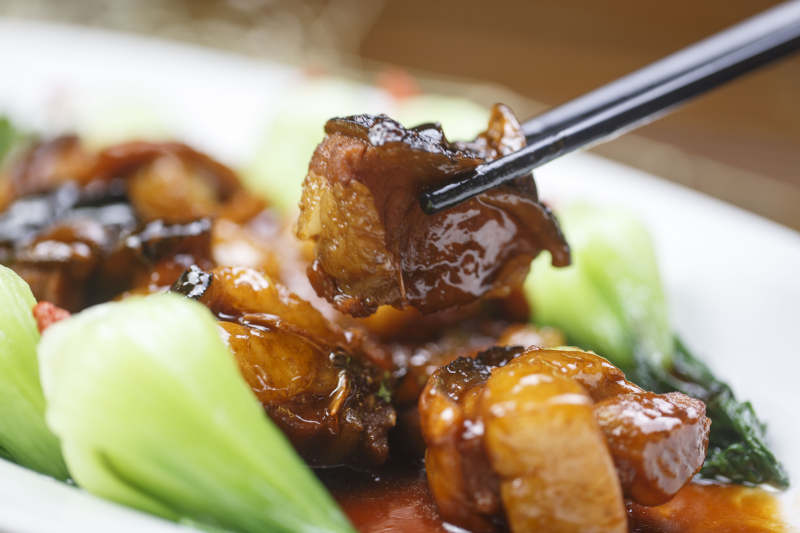 枸杞毛氏红烧猪楠肉图片