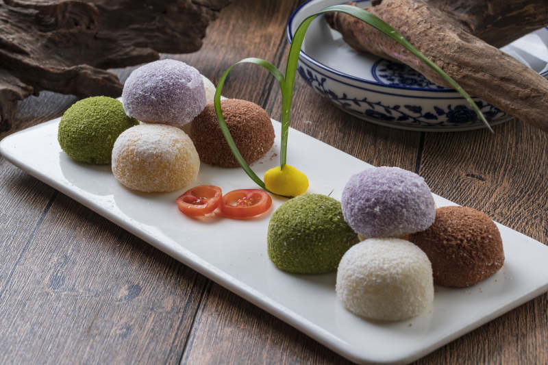 三色大福雪媚娘图片