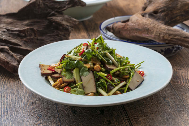 凉拌老虎菜图片