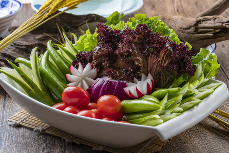 新鲜时蔬拼盘图片