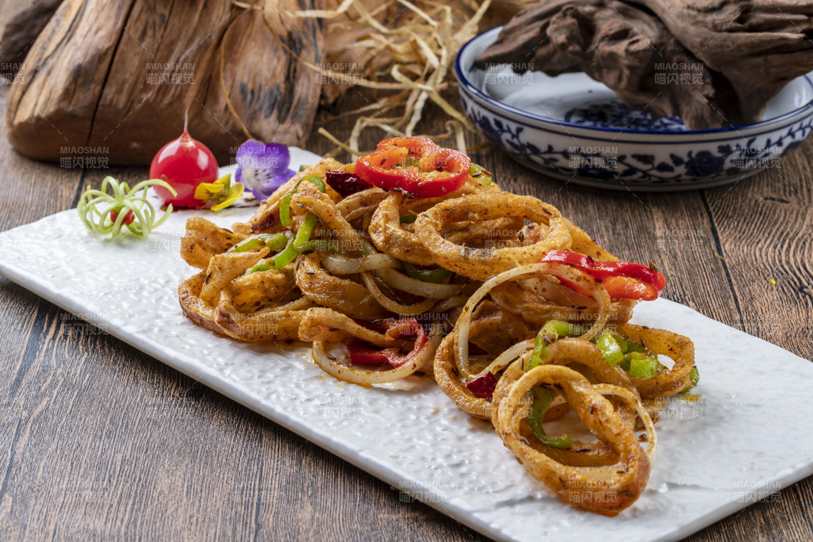 香酥鱿鱼圈图片