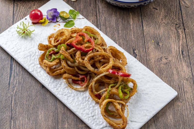 香酥鱿鱼圈图片