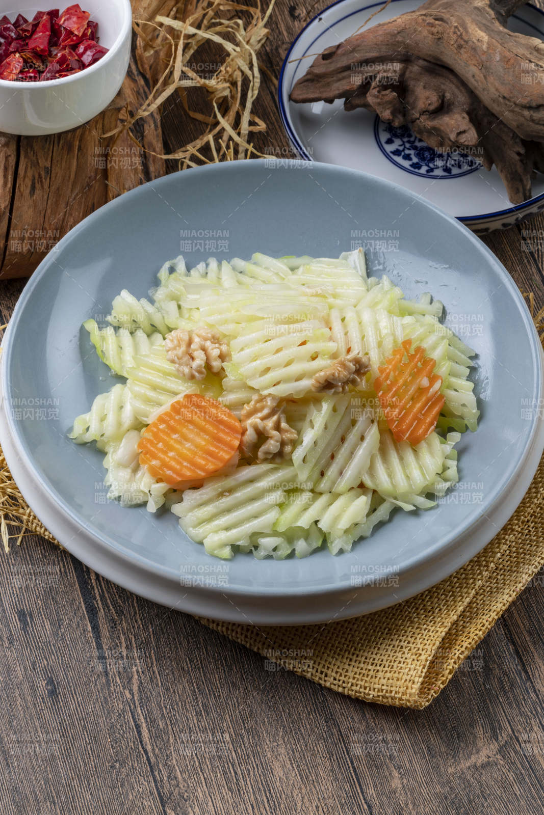 凉拌素三样图片