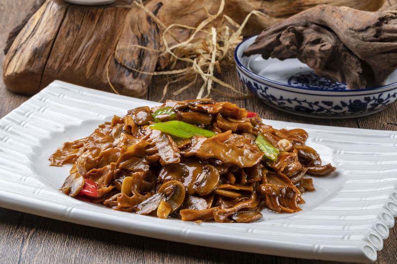 素菜酱爆杂菌图片