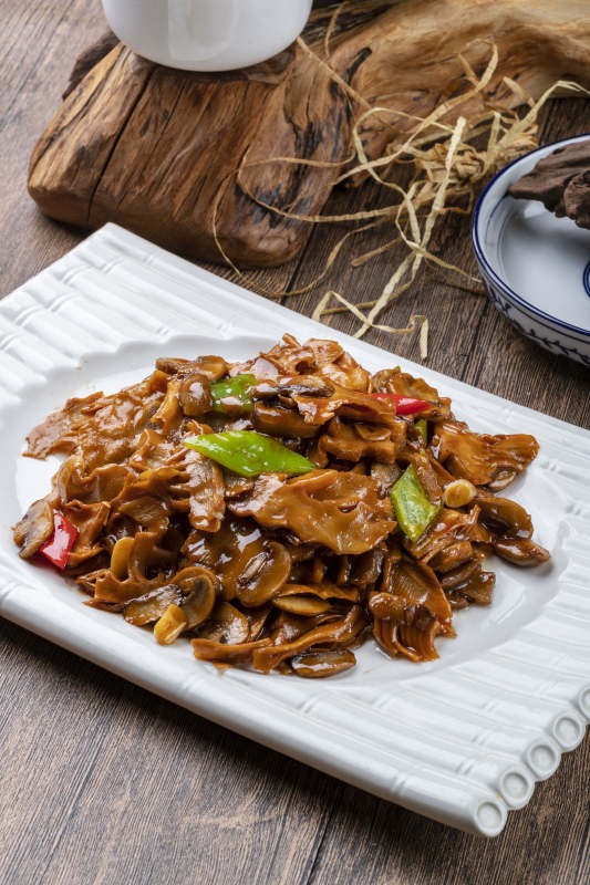 素菜酱爆杂菌图片