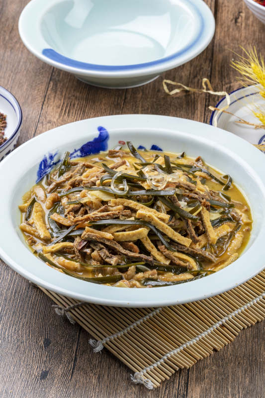 海带粉条豆腐干炖羊杂图片