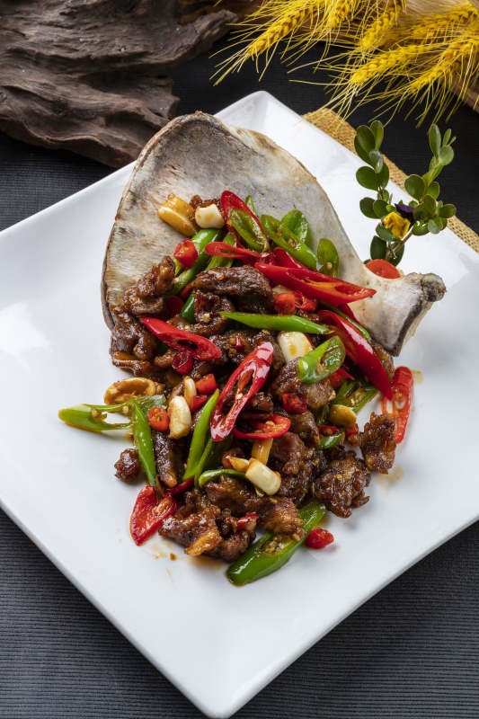 湘味双椒辣炒贴骨肉图片