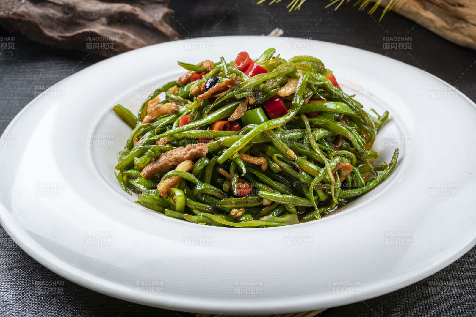 湘味肉丝小炒豆角丝图片