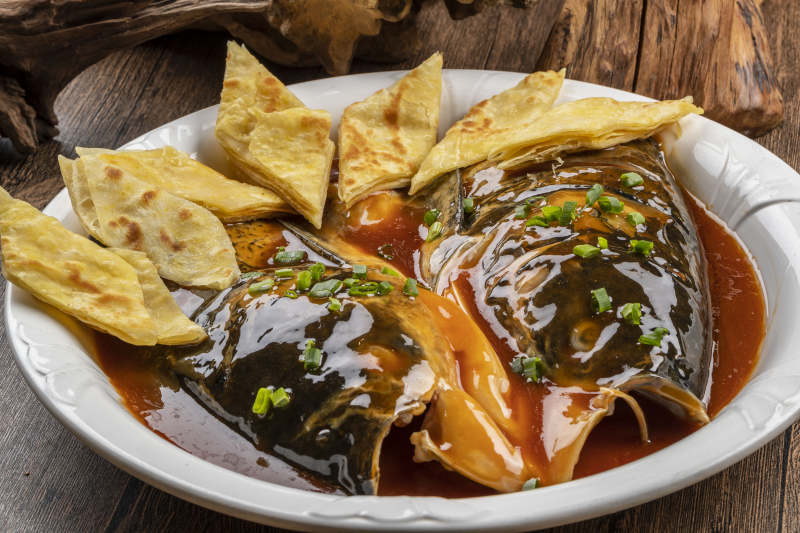 老北京鱼头泡饼图片