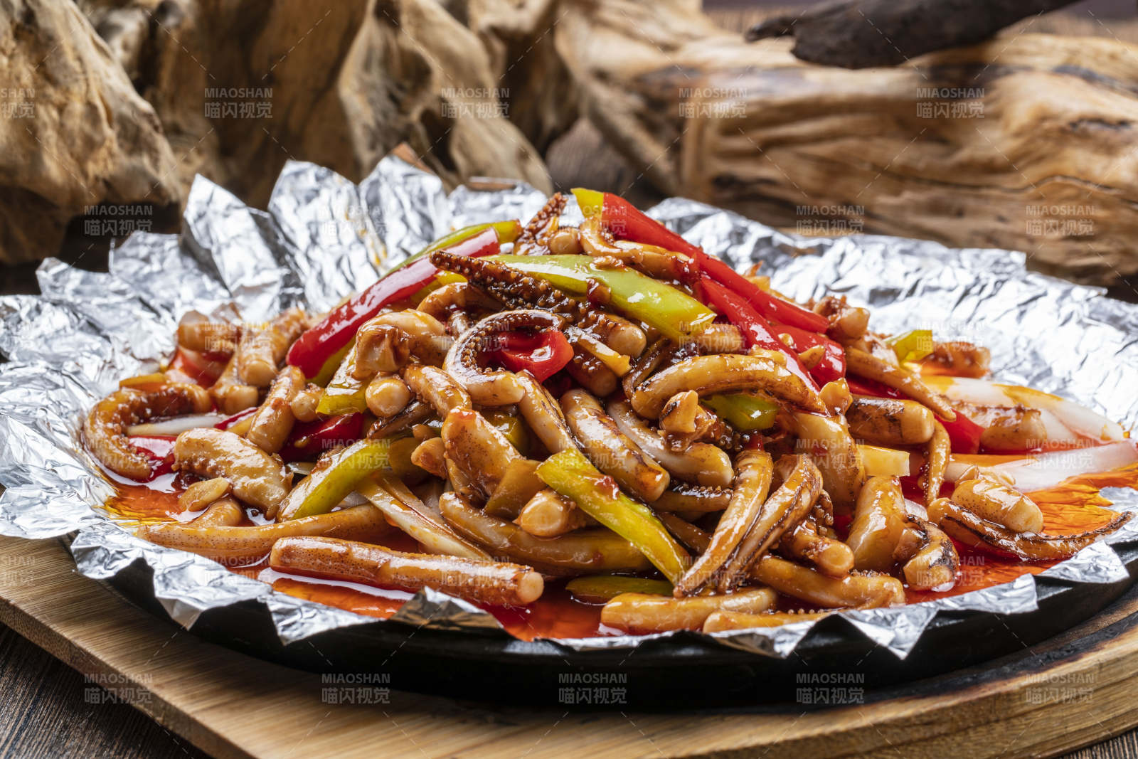 锡纸铁板鱿鱼须图片