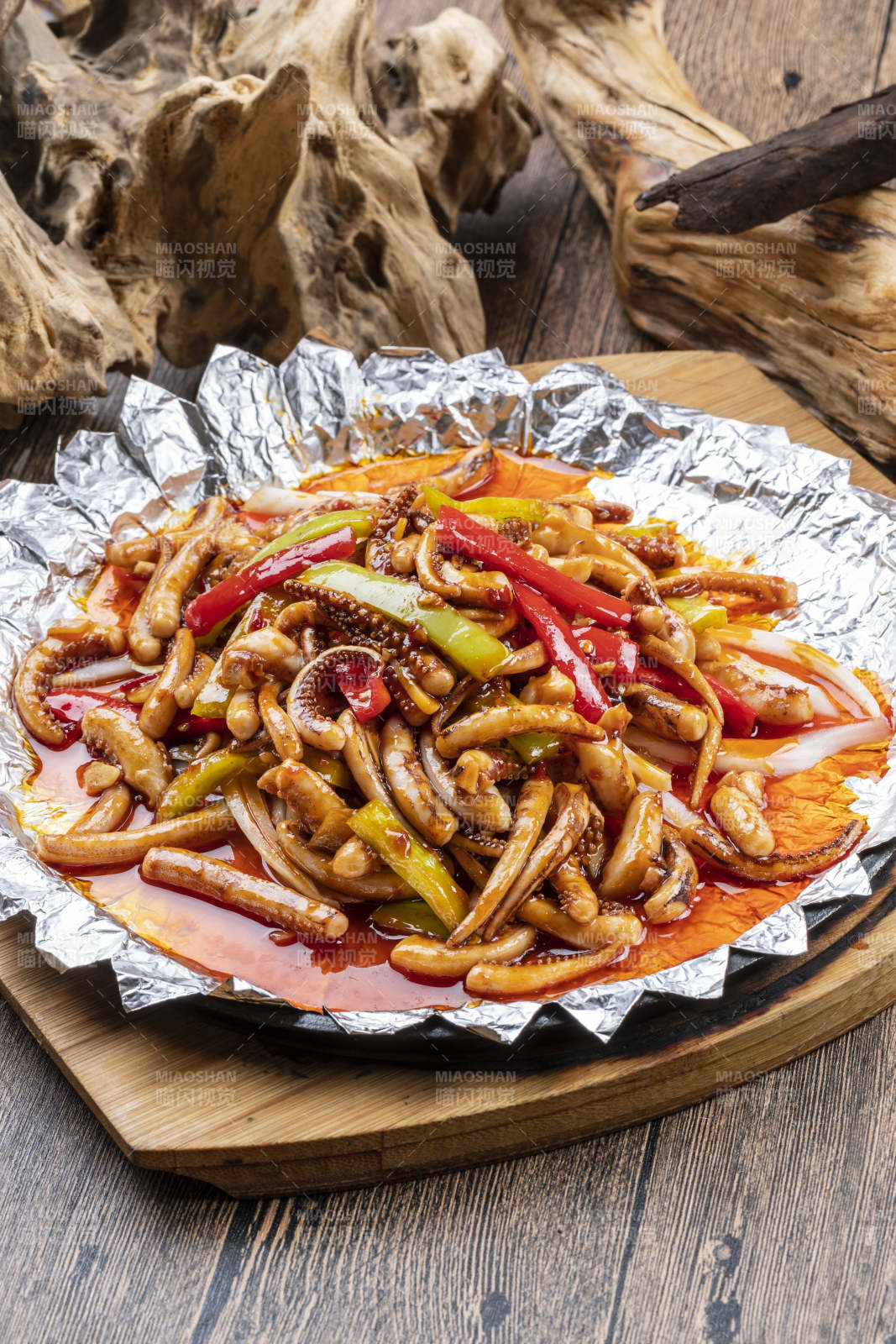 锡纸铁板鱿鱼须图片