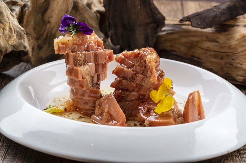 桂花蜜醸黄米藕图片