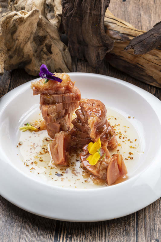 桂花蜜醸黄米藕图片