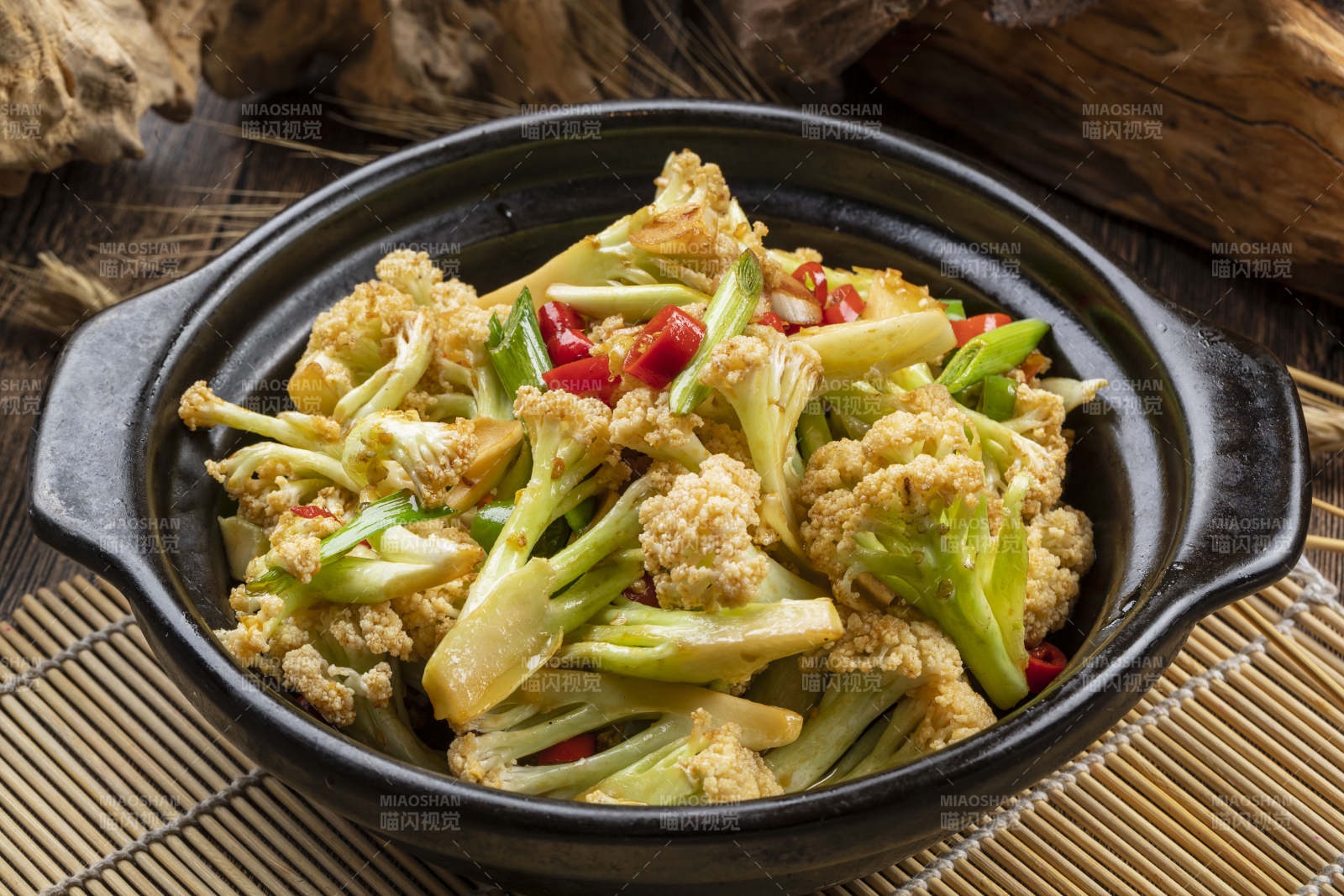 砂锅米椒有机菜花图片