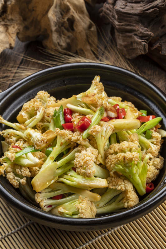 砂锅米椒有机菜花图片