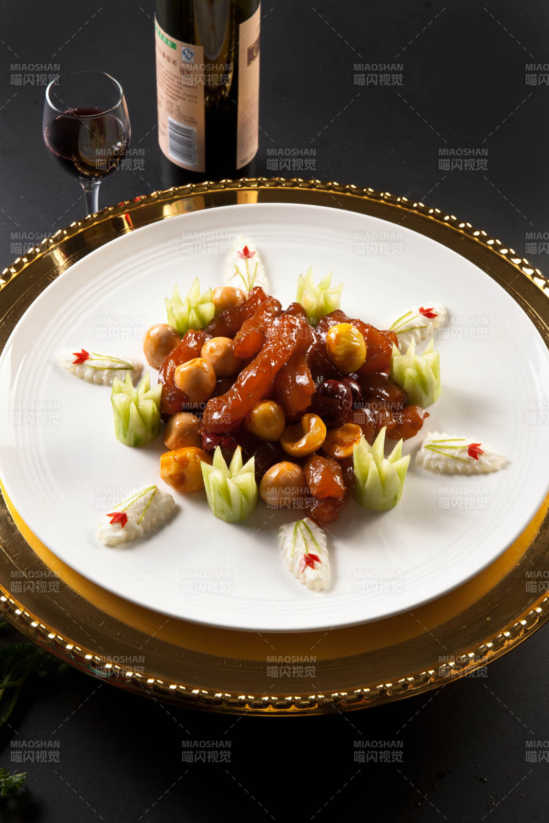 板栗烧蹄筋图片