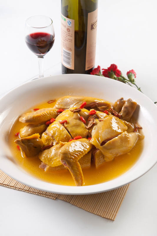 家常清炖枸杞北京油鸡图片