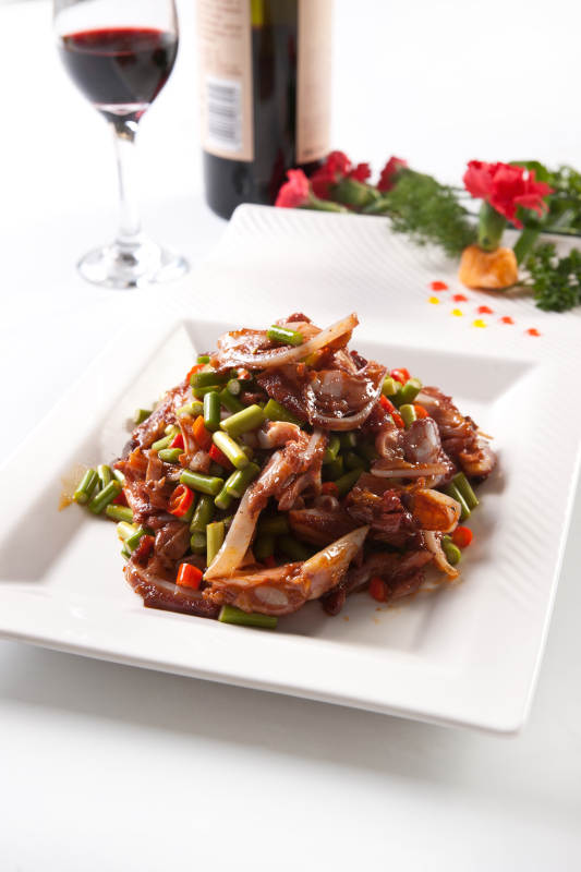 湘味小炒猪头肉图片