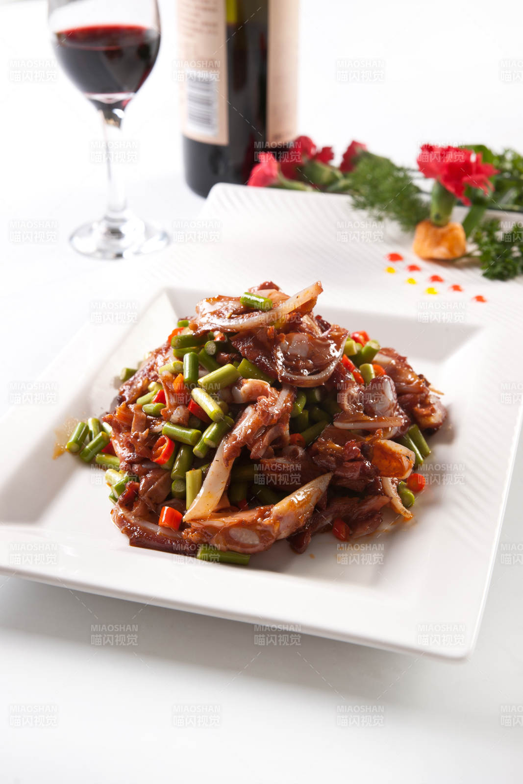 湘味小炒猪头肉图片