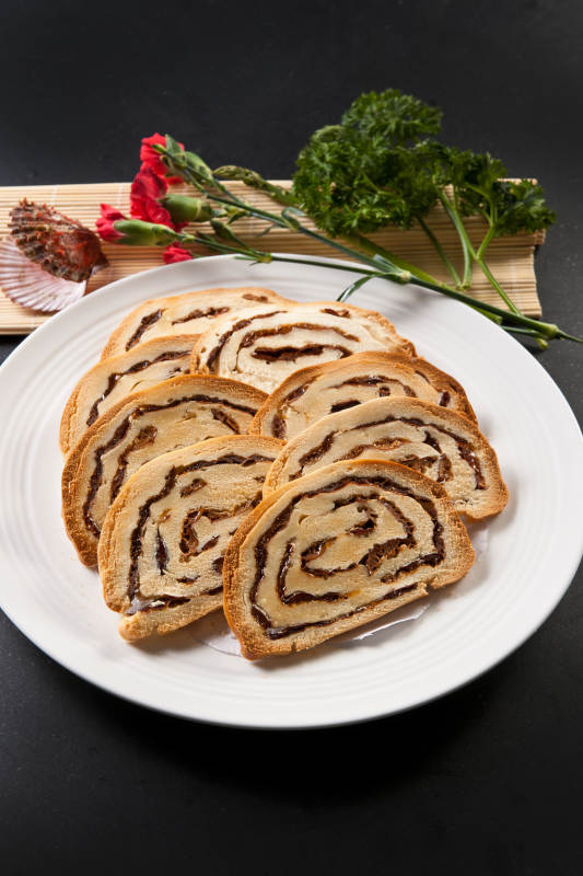 香烤豆馅馍片图片