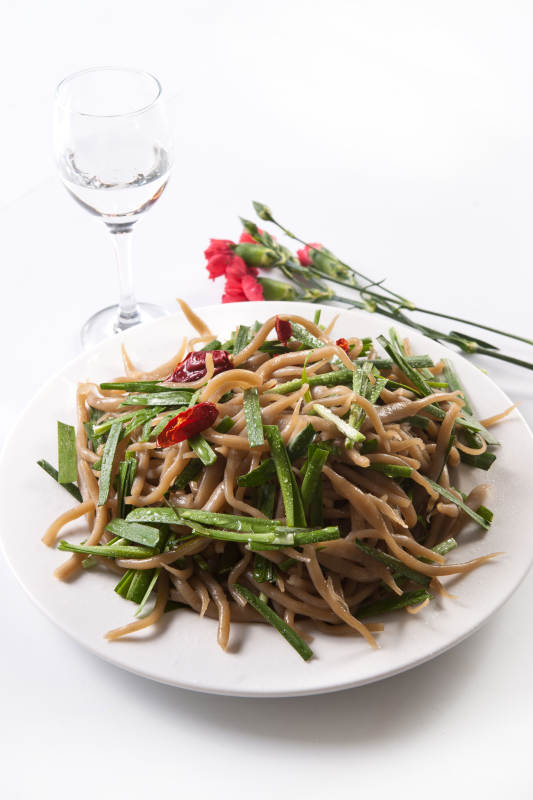 就菜辣炒荞麦拨鱼儿图片