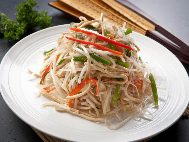 凉拌豆腐丝图片