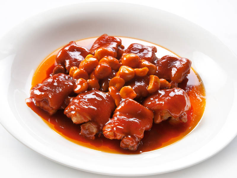 红烧板栗猪脚图片