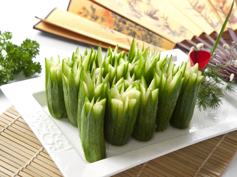 时蔬青瓜段图片