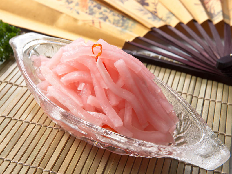 小凉菜红醋腌萝卜条图片