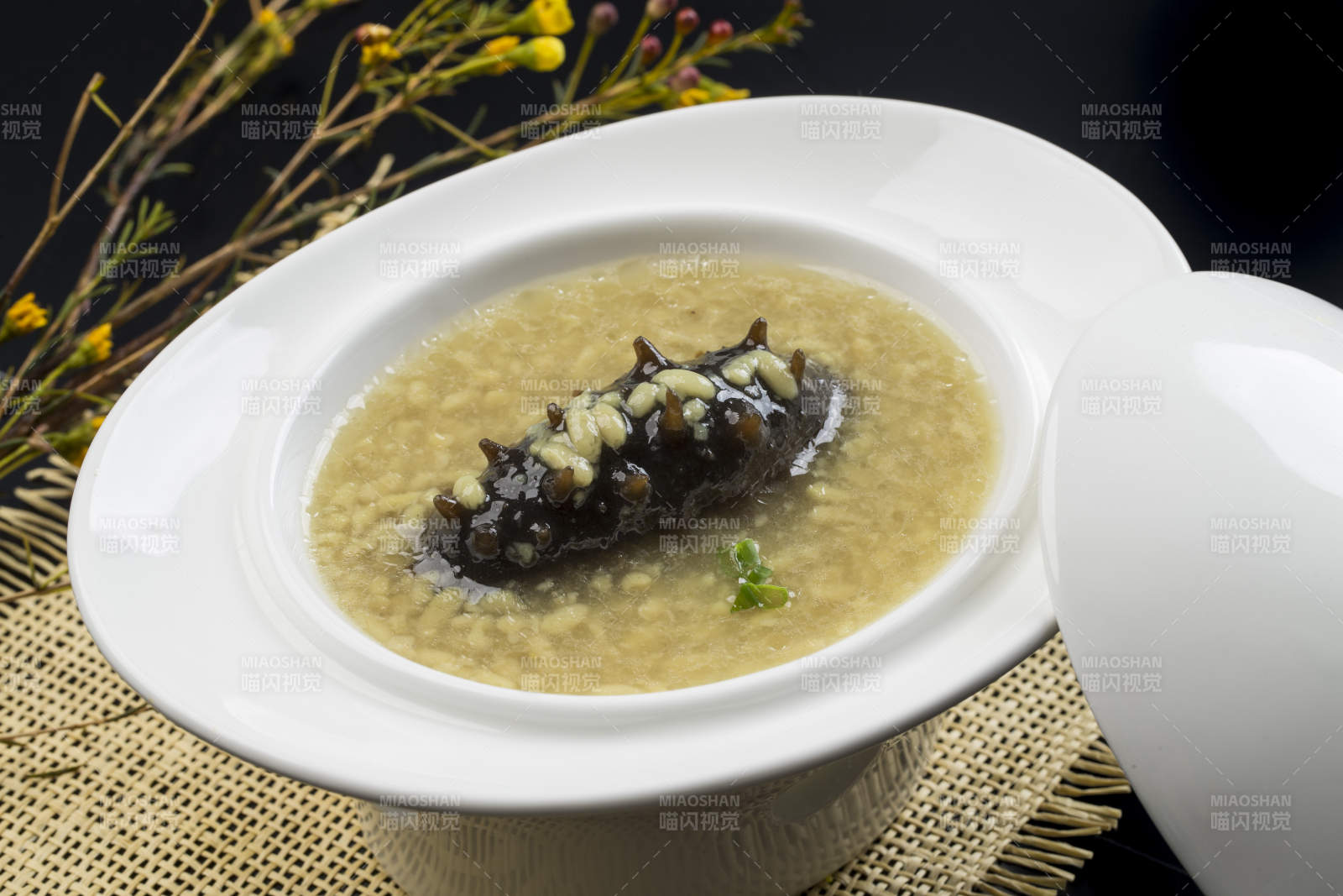 薏米小米扣辽参图片