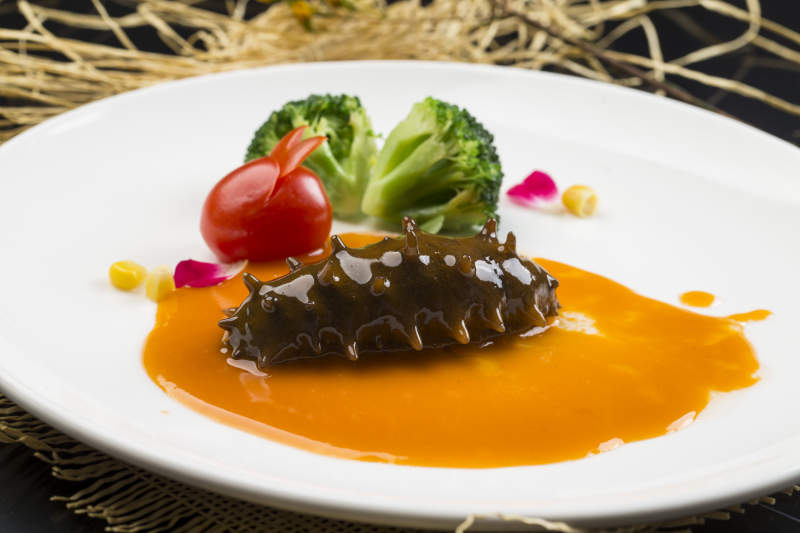 鲍汁扣辽参图片