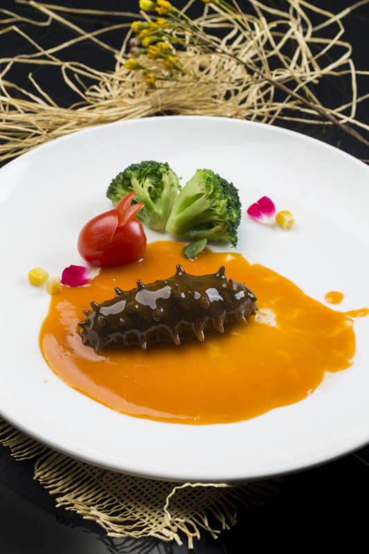 鲍汁扣辽参图片