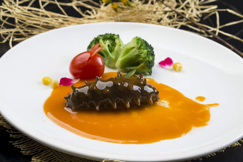 鲍汁扣辽参图片