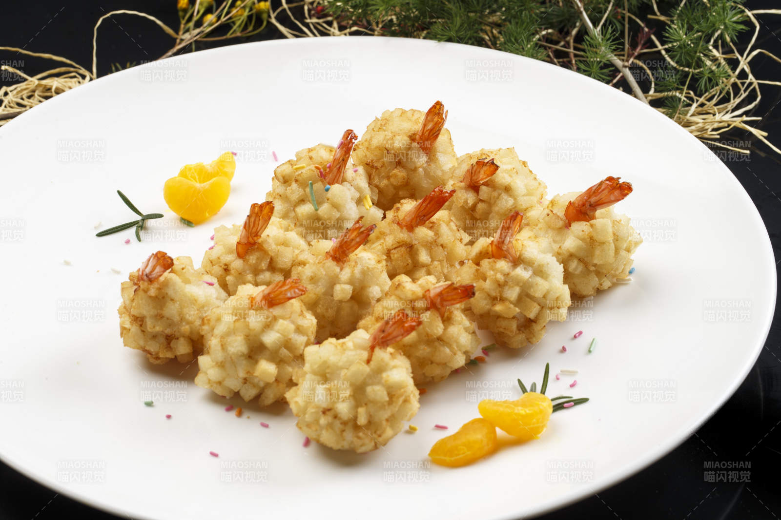 黄金炸虾球图片