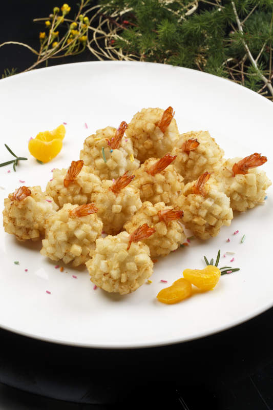 黄金炸虾球图片