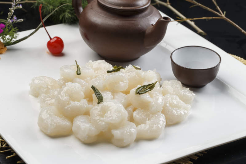 西湖龙井大虾仁图片